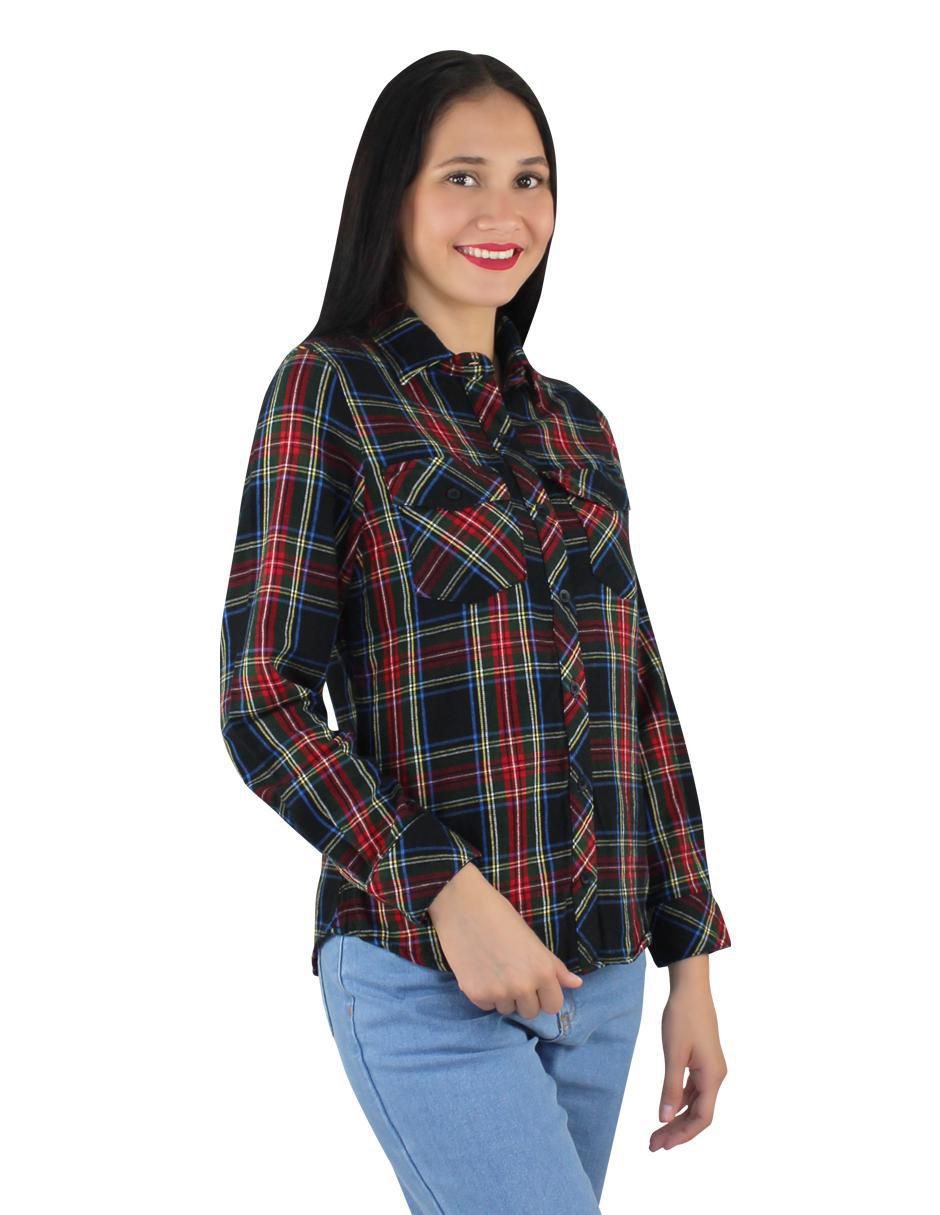 Blusa camisera manga larga para mujer 2