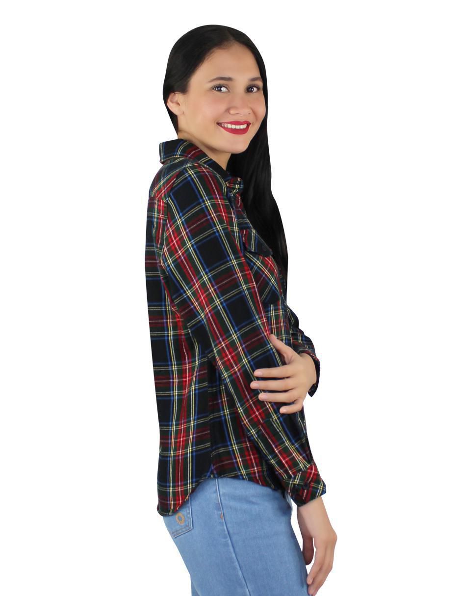 Blusa camisera manga larga para mujer 3