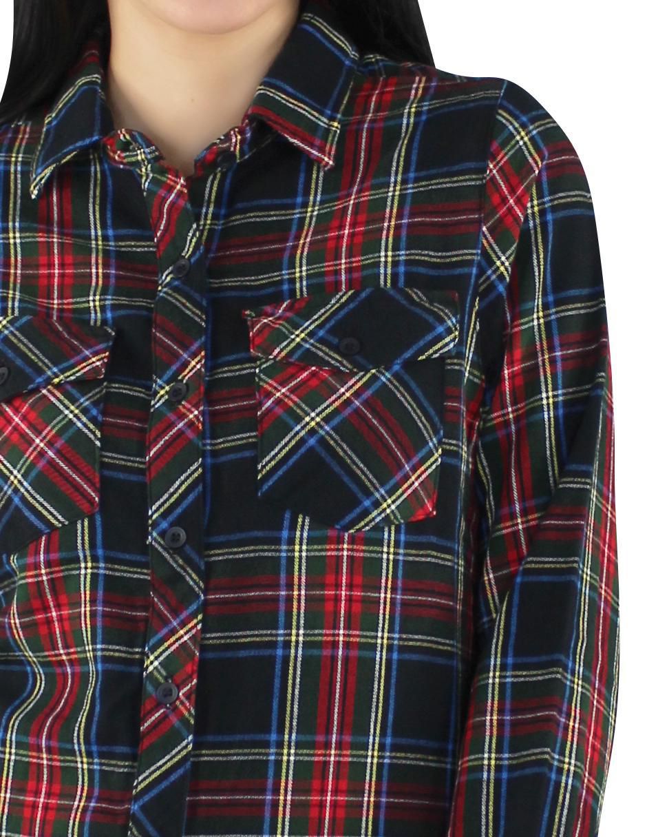 Blusa camisera manga larga para mujer 6