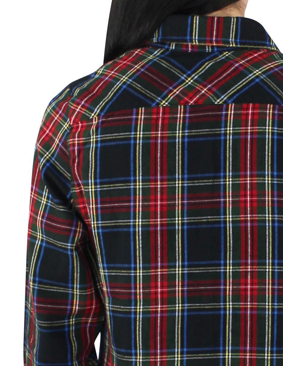 Blusa camisera manga larga para mujer 8