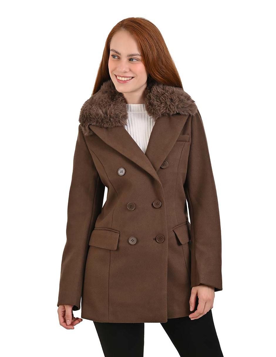 Abrigo de lana regular para mujer 1