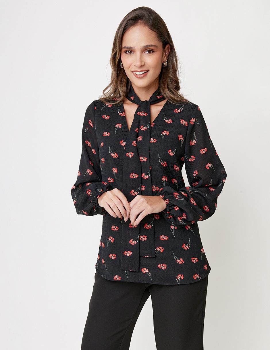 Blusa manga larga para mujer