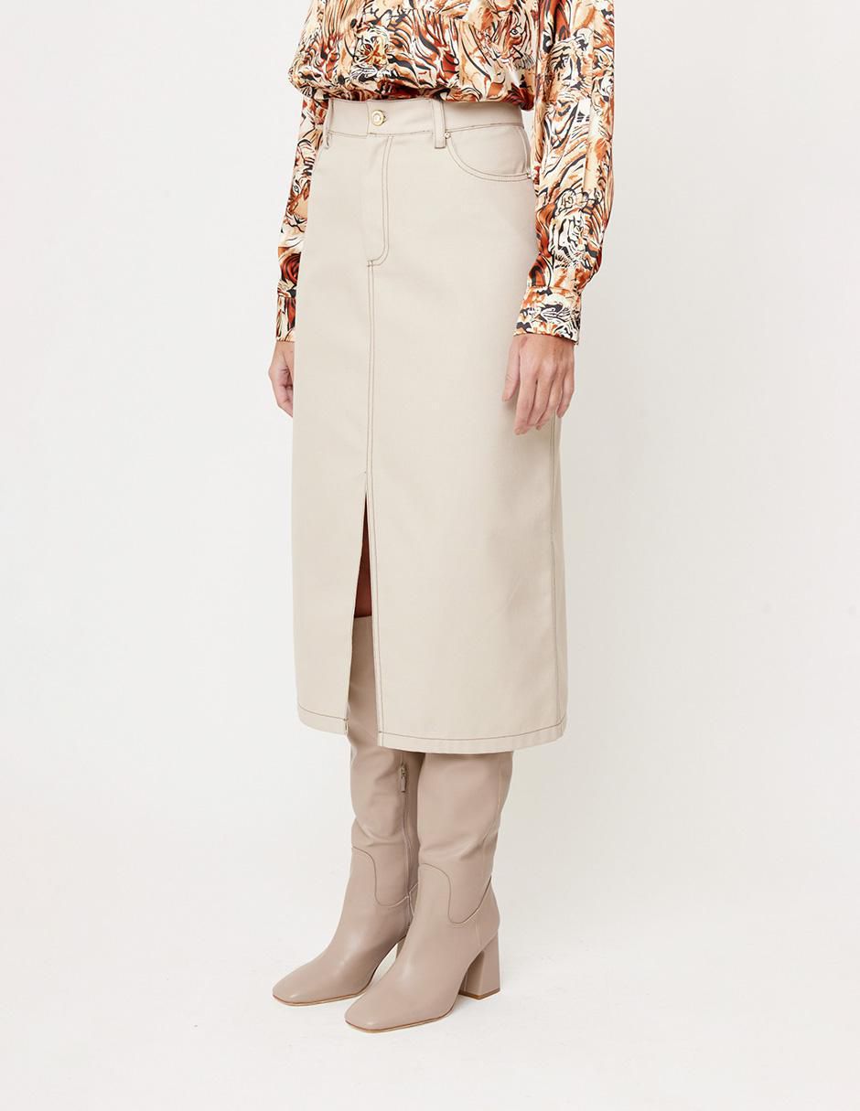 Falda midi pretina 2
