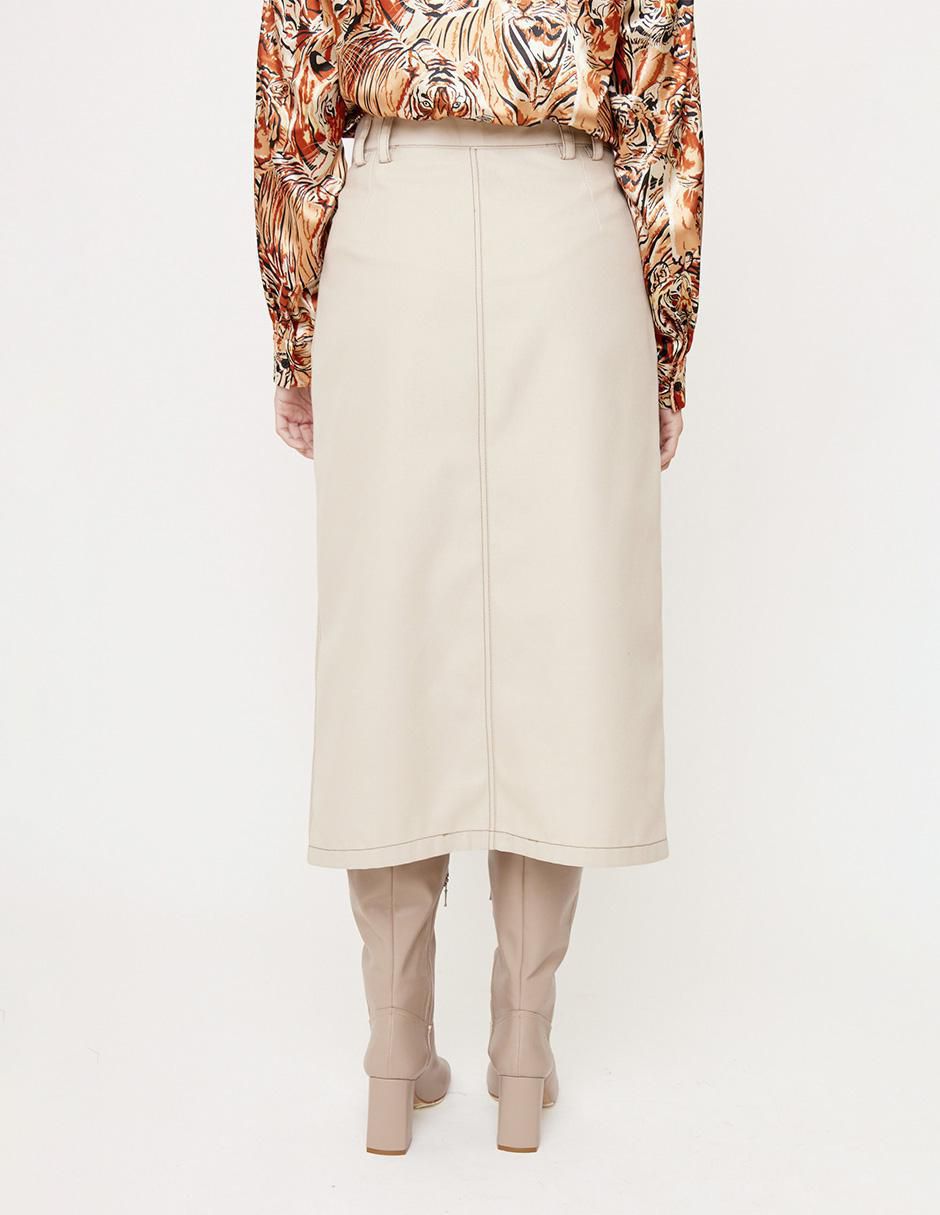 Falda midi pretina 5