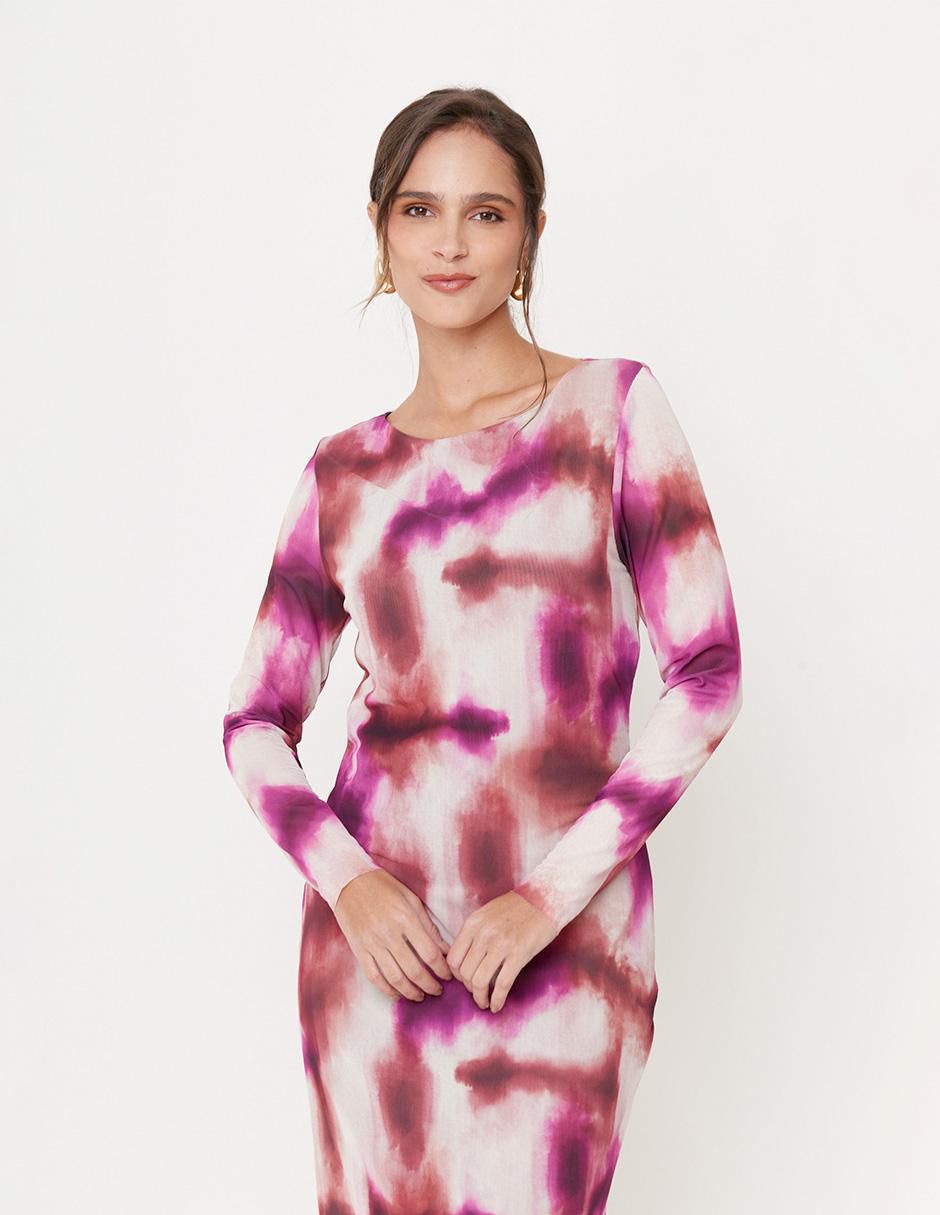 Vestido midi casual Dalí para mujer 4