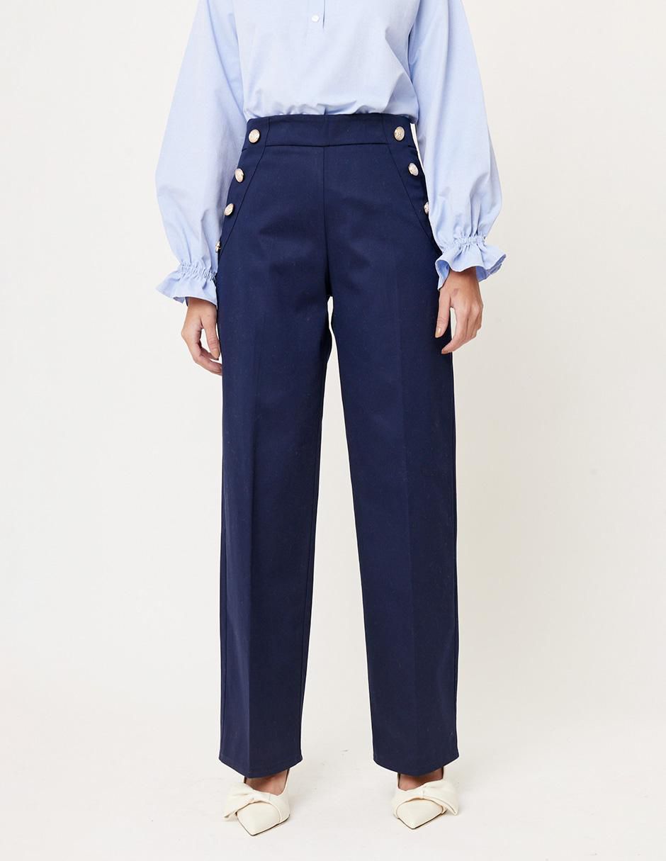Mezclilla Pantalon Azul Y Camisa Blanca Mujer Mezclilla Pantalon