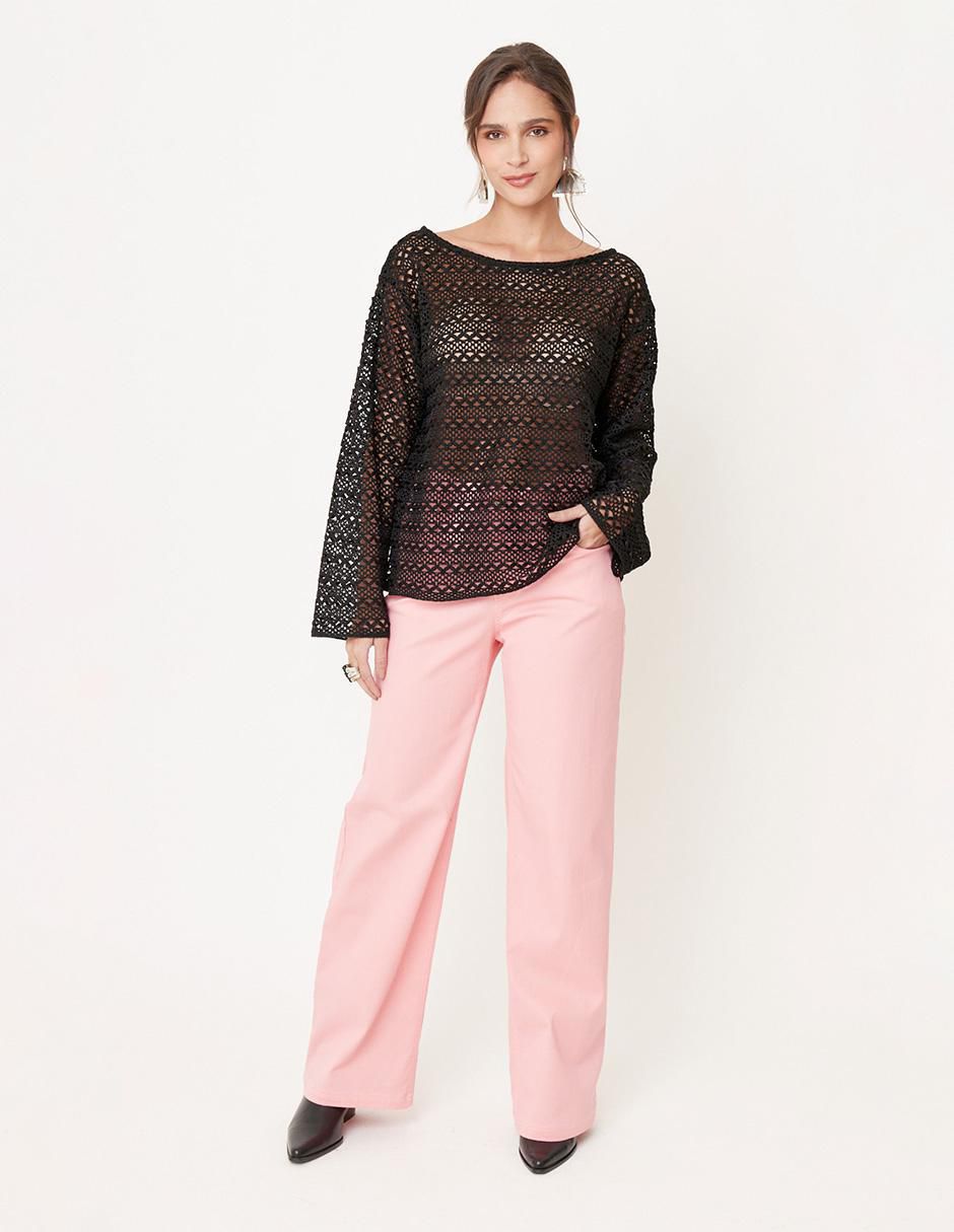 Pantalón relaxed amplio para mujer 2