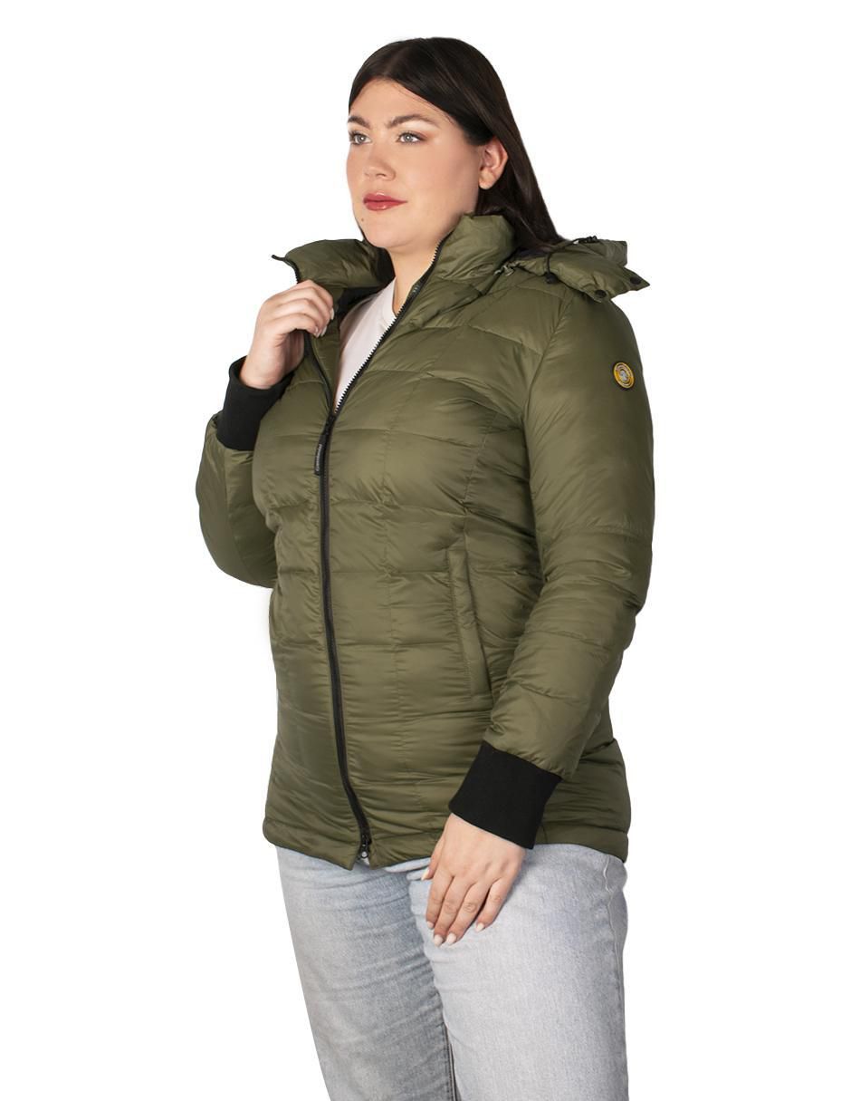 "chamarra" acolchada greenlander no impermeable "de" poliéster "para mujer"