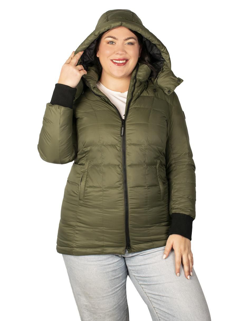 "chamarra" acolchada greenlander no impermeable "de" poliéster "para mujer"