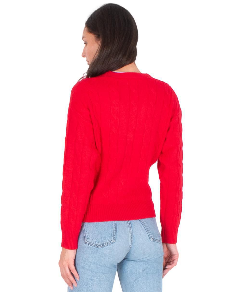 Suéter  cuello V para mujer 4