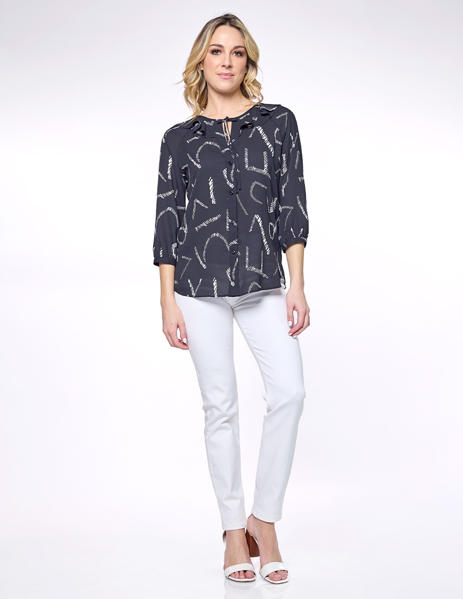Blusa Foley’s manga 3/4 para mujer 2