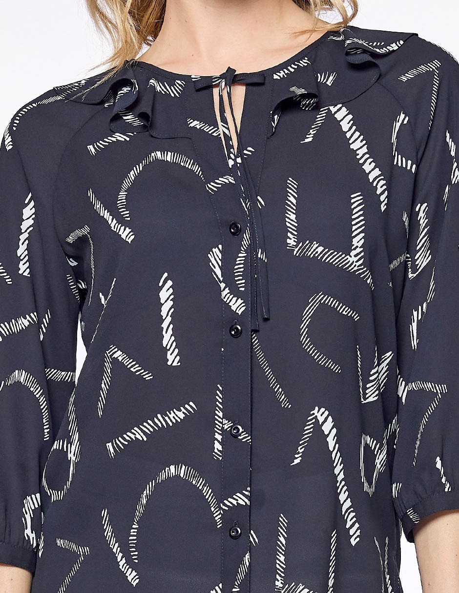 Blusa Foley’s manga 3/4 para mujer 5