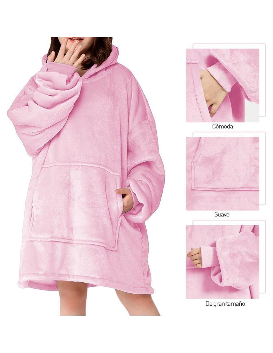 Sudadera con capucha y bolsa para mujer 4