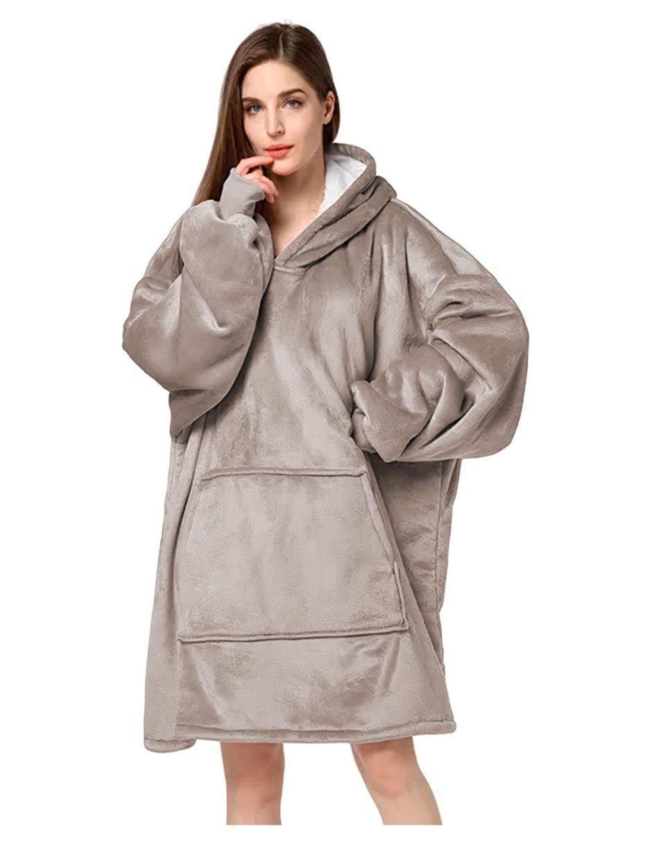 Sudadera con capucha y bolsa para mujer