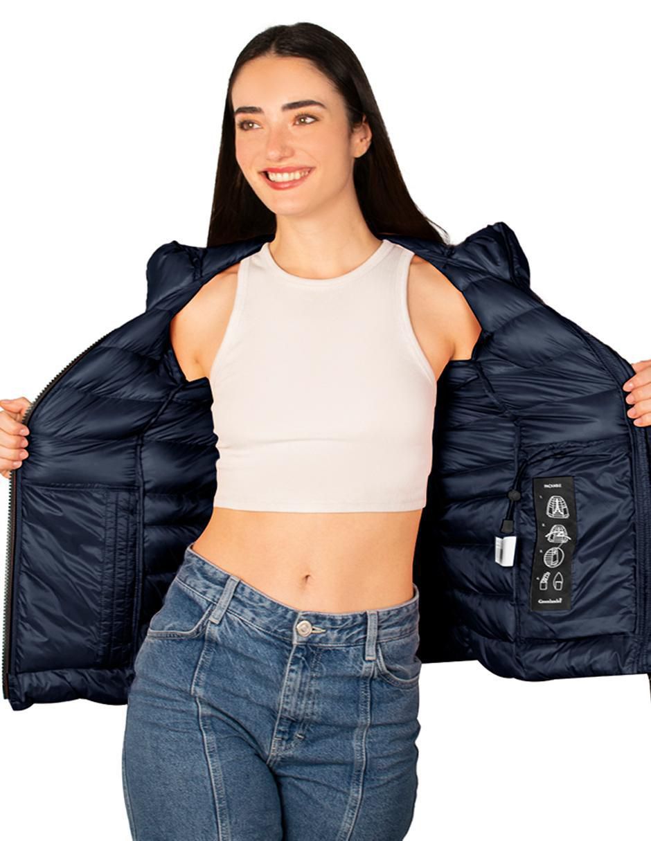 "chamarra" acolchada greenlander no impermeable "de" poliéster "para mujer"