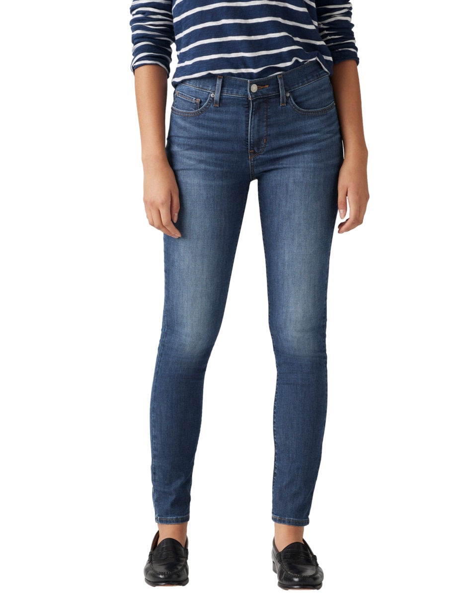 Jeans skinny 311 corte cintura para mujer
