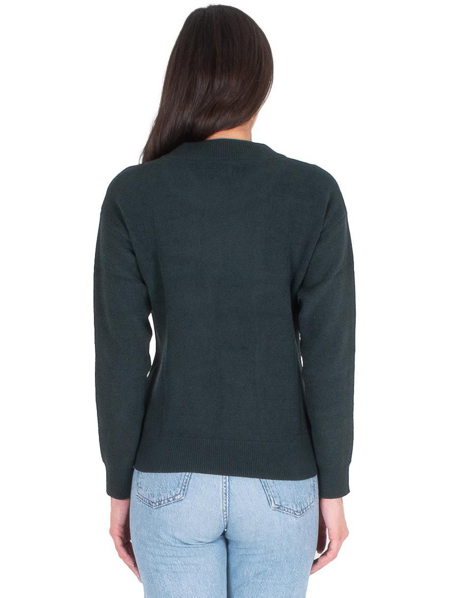 Suéter cuello redondo para mujer 3