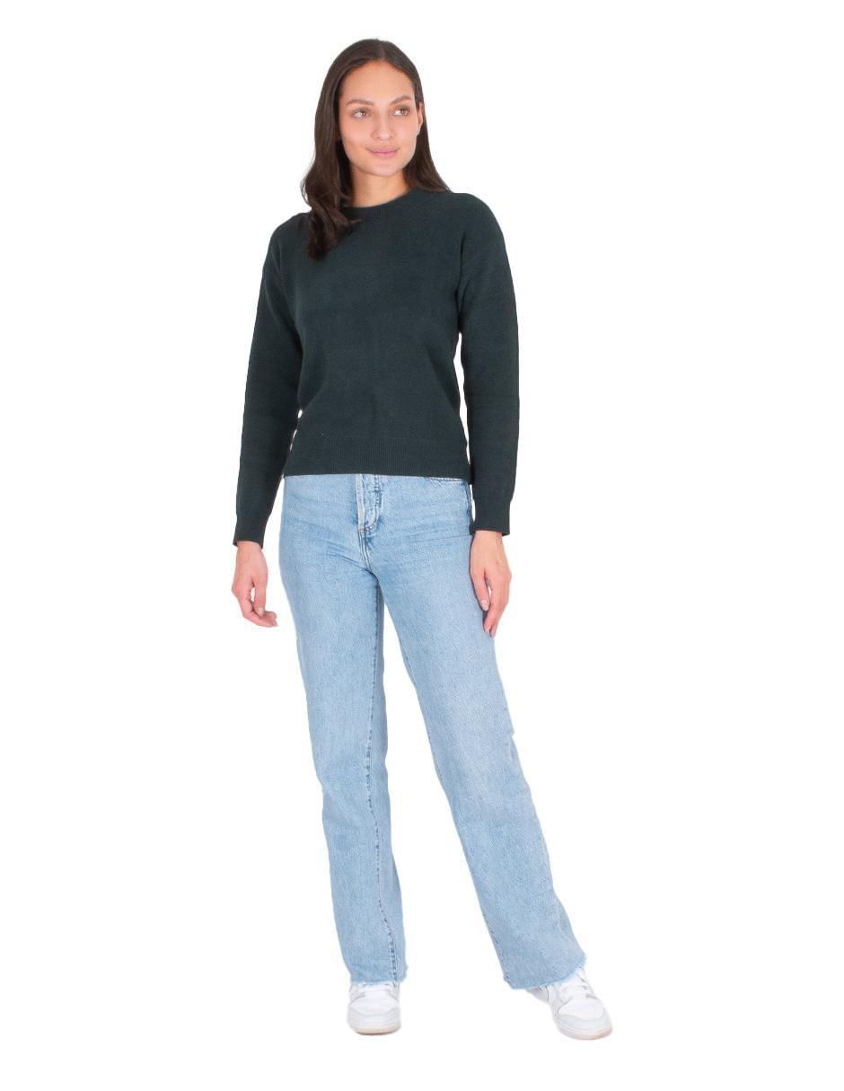 Suéter cuello redondo para mujer 4