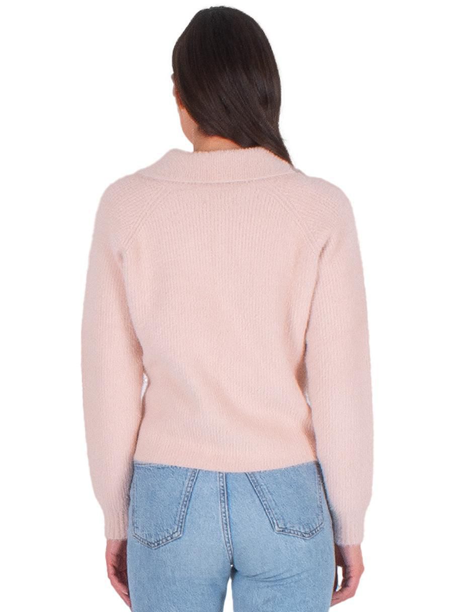 Suéter cuello con botón para mujer 3