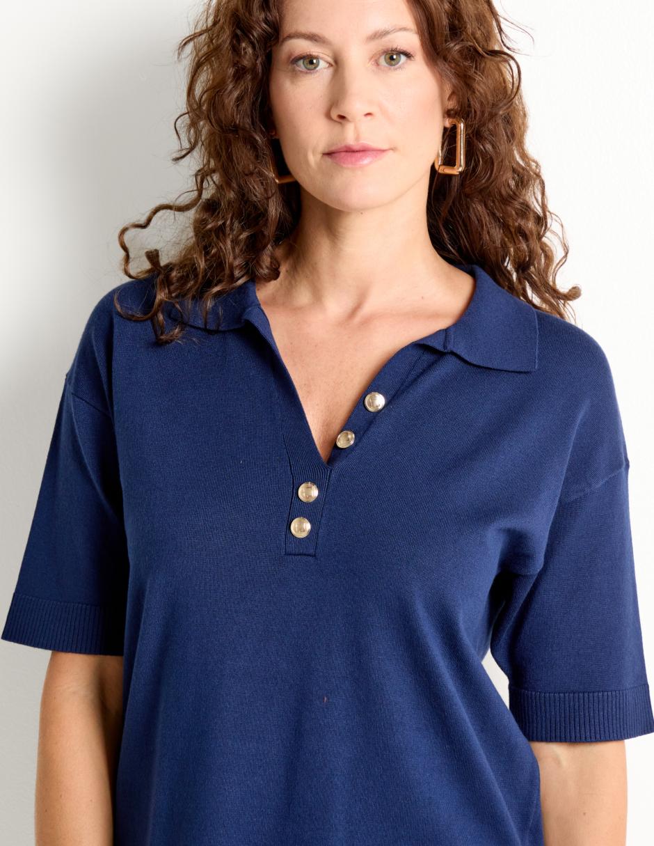 Blusa manga al codo para mujer 4