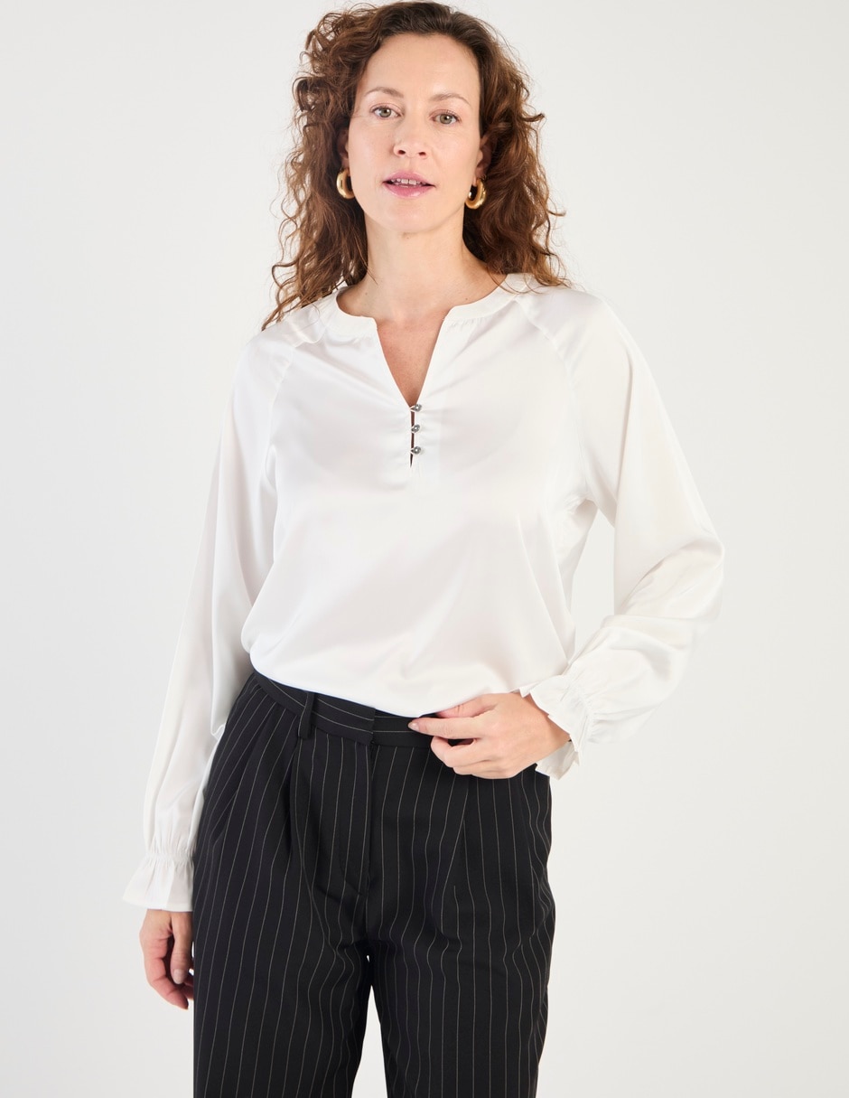 Blusa manga larga para mujer 1