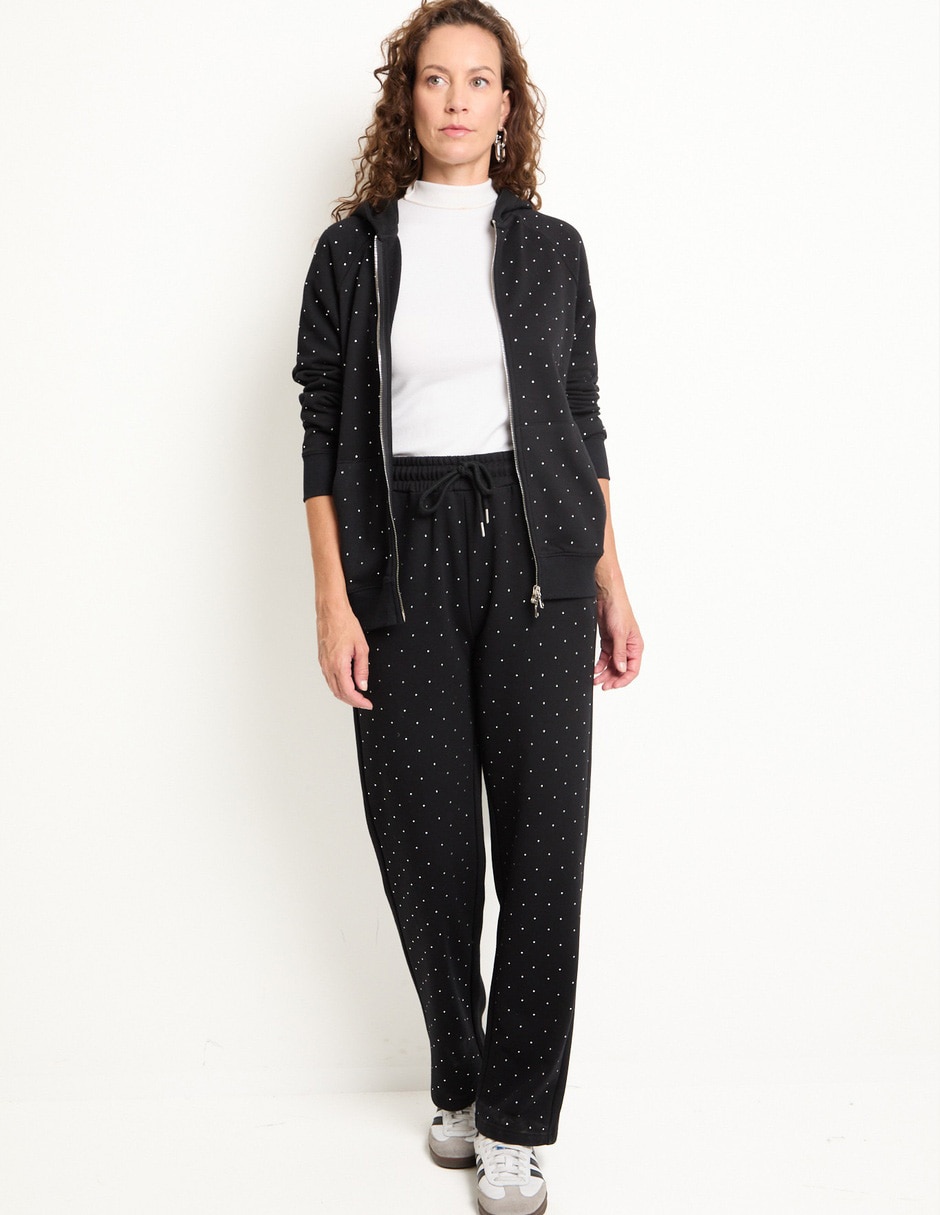 Pants straight con jareta para mujer 3