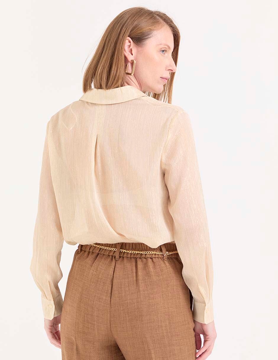 BLUSA LIEB LB2511-452 M/L CO, G, BEIGE