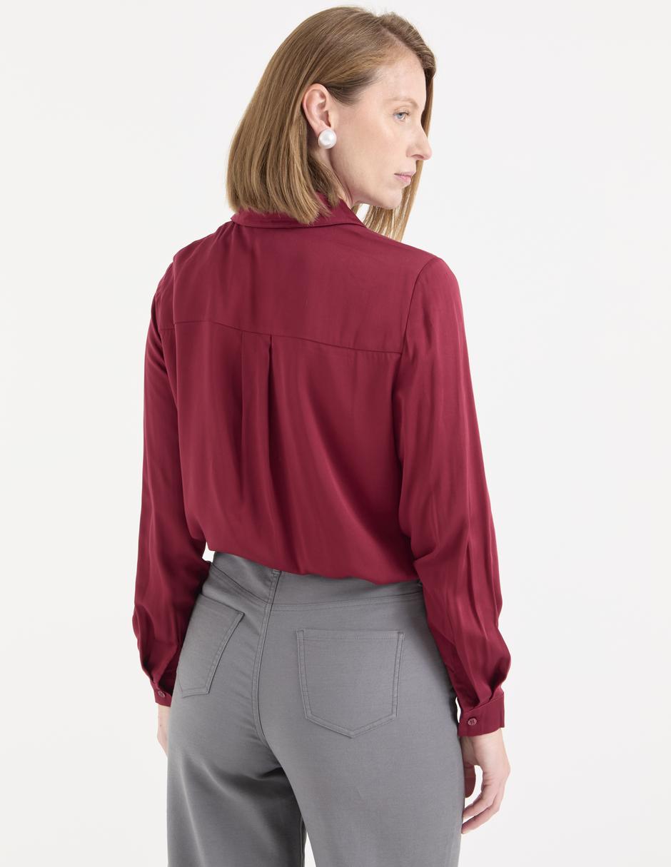 Blusa camisera manga larga para mujer 2