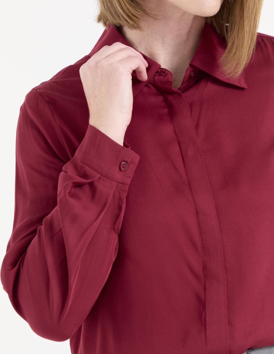 Blusa camisera manga larga para mujer 4