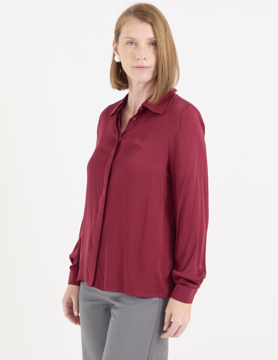 Blusa camisera manga larga para mujer 5