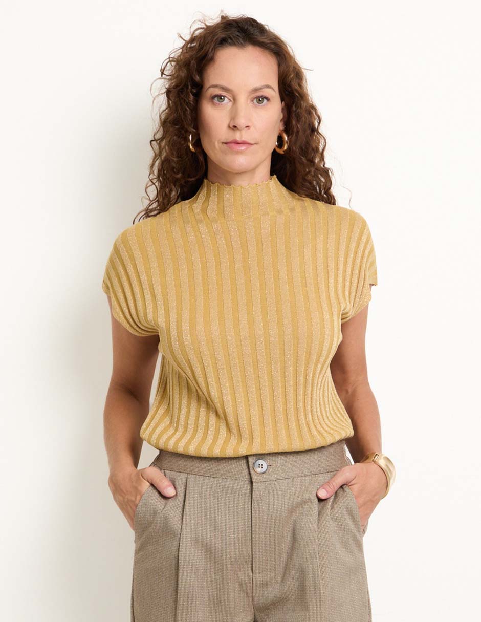 Blusa manga corta para mujer