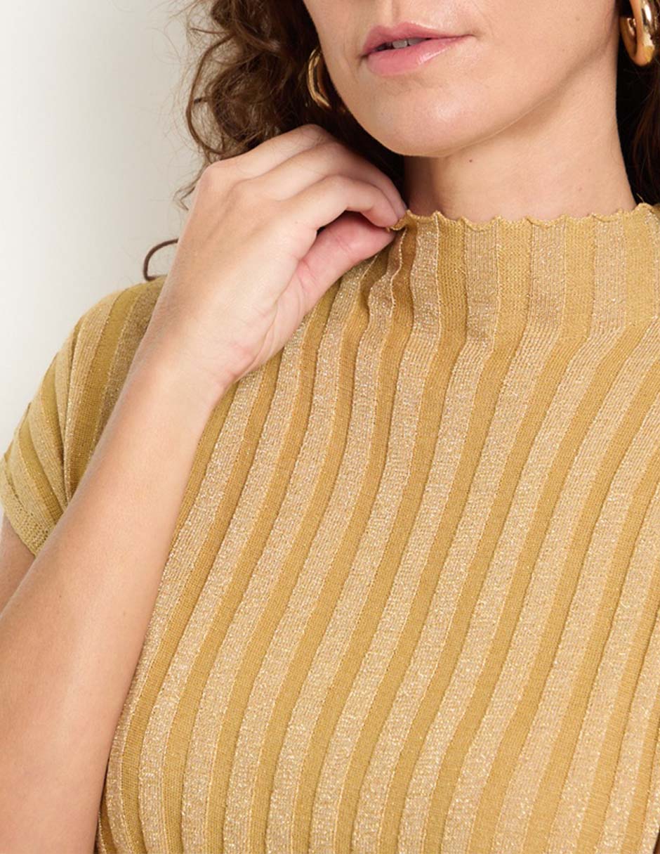Blusa manga corta para mujer 4
