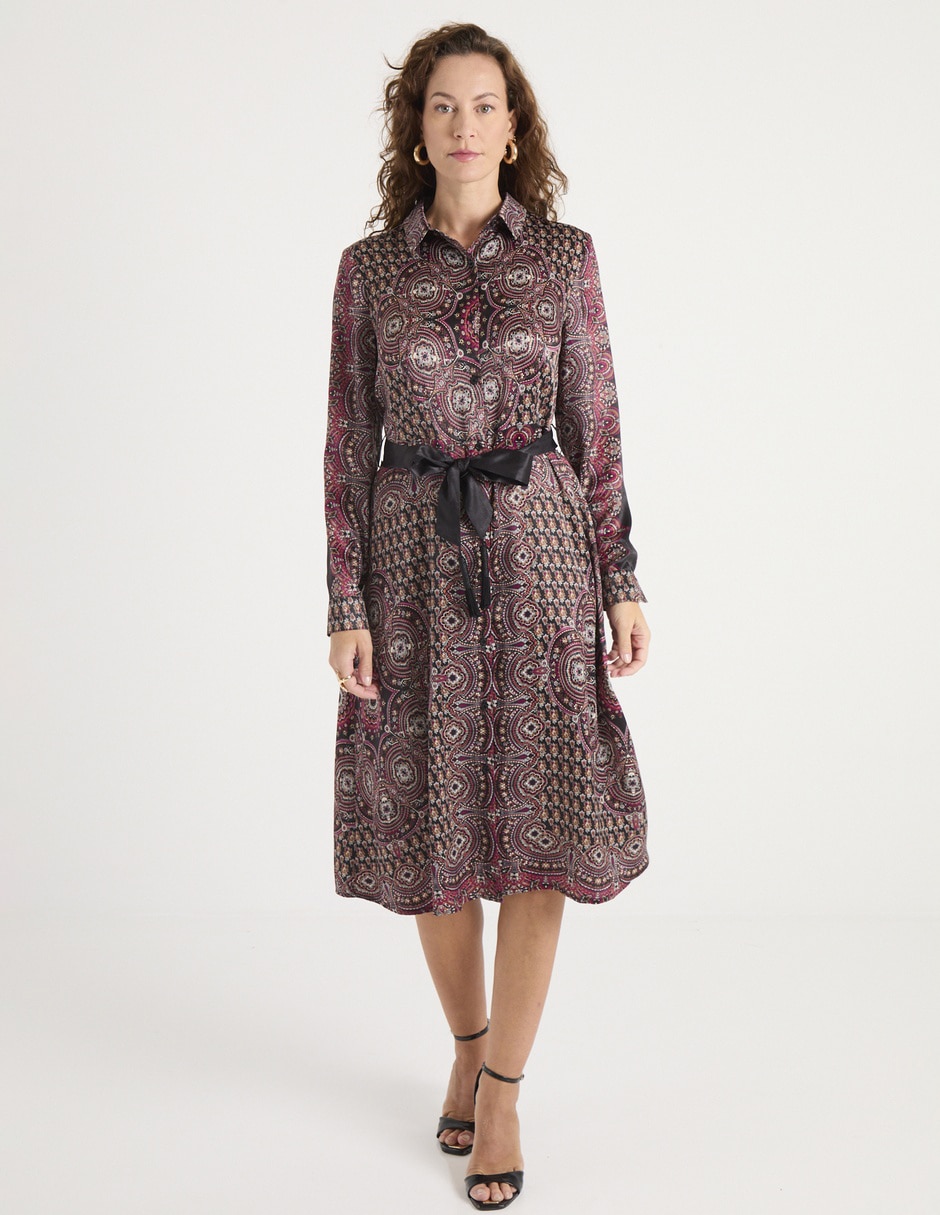 Vestido midi casual para mujer Vestido midi casual para mujer