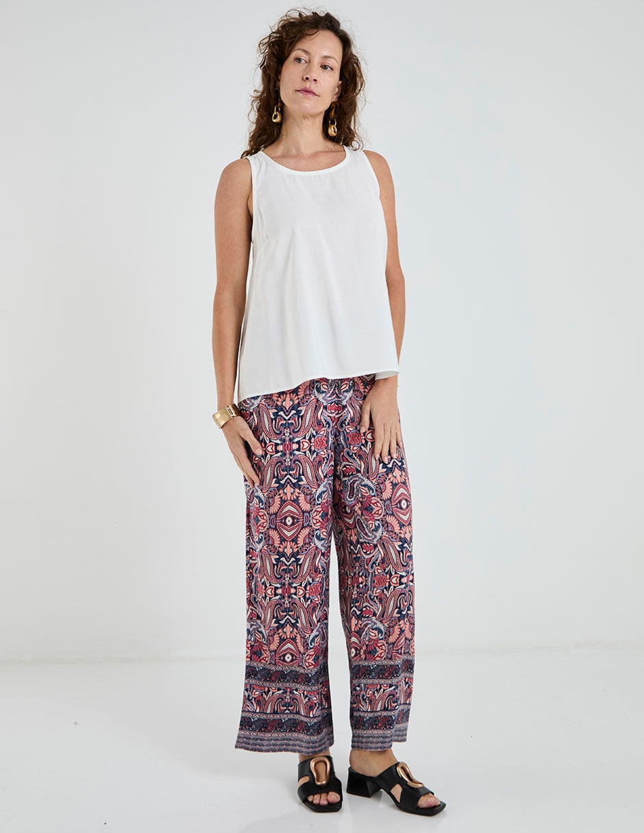 Pantalón relaxed wide leg para mujer 3