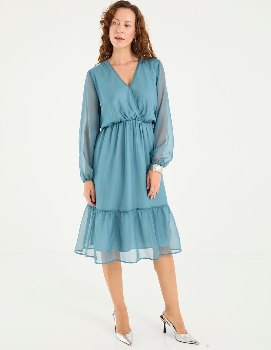 Vestido midi casual para mujer 4