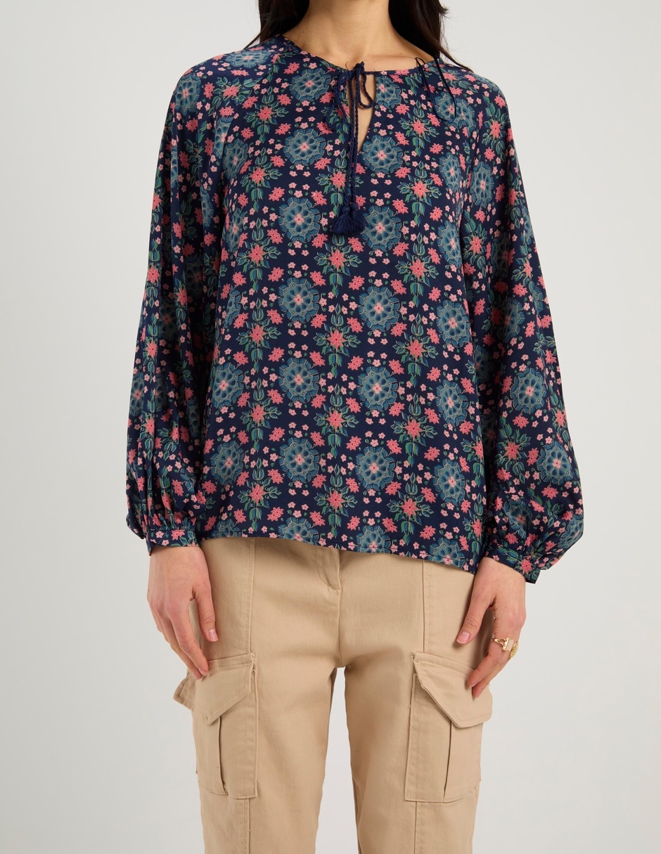 Blusa manga larga para mujer 7
