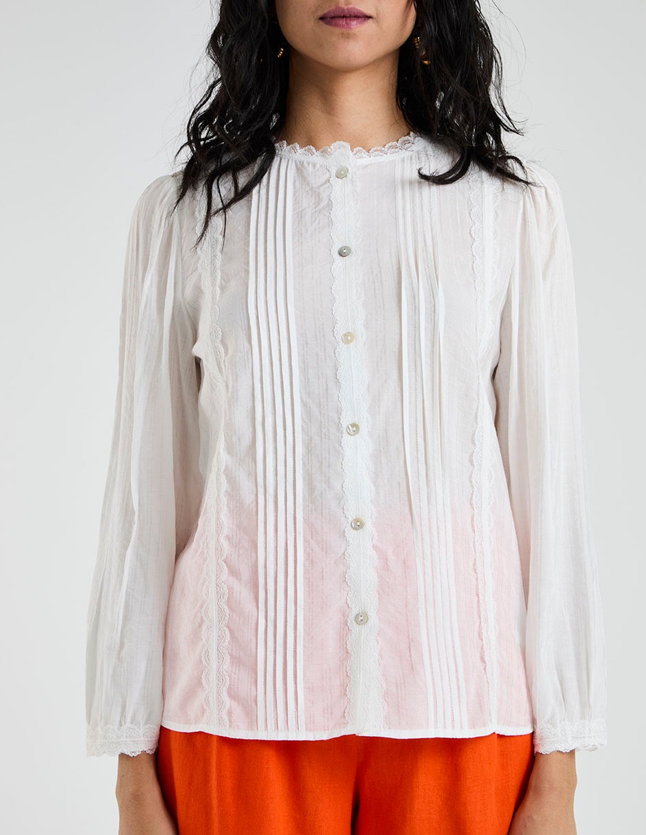 Blusa manga larga para mujer 5