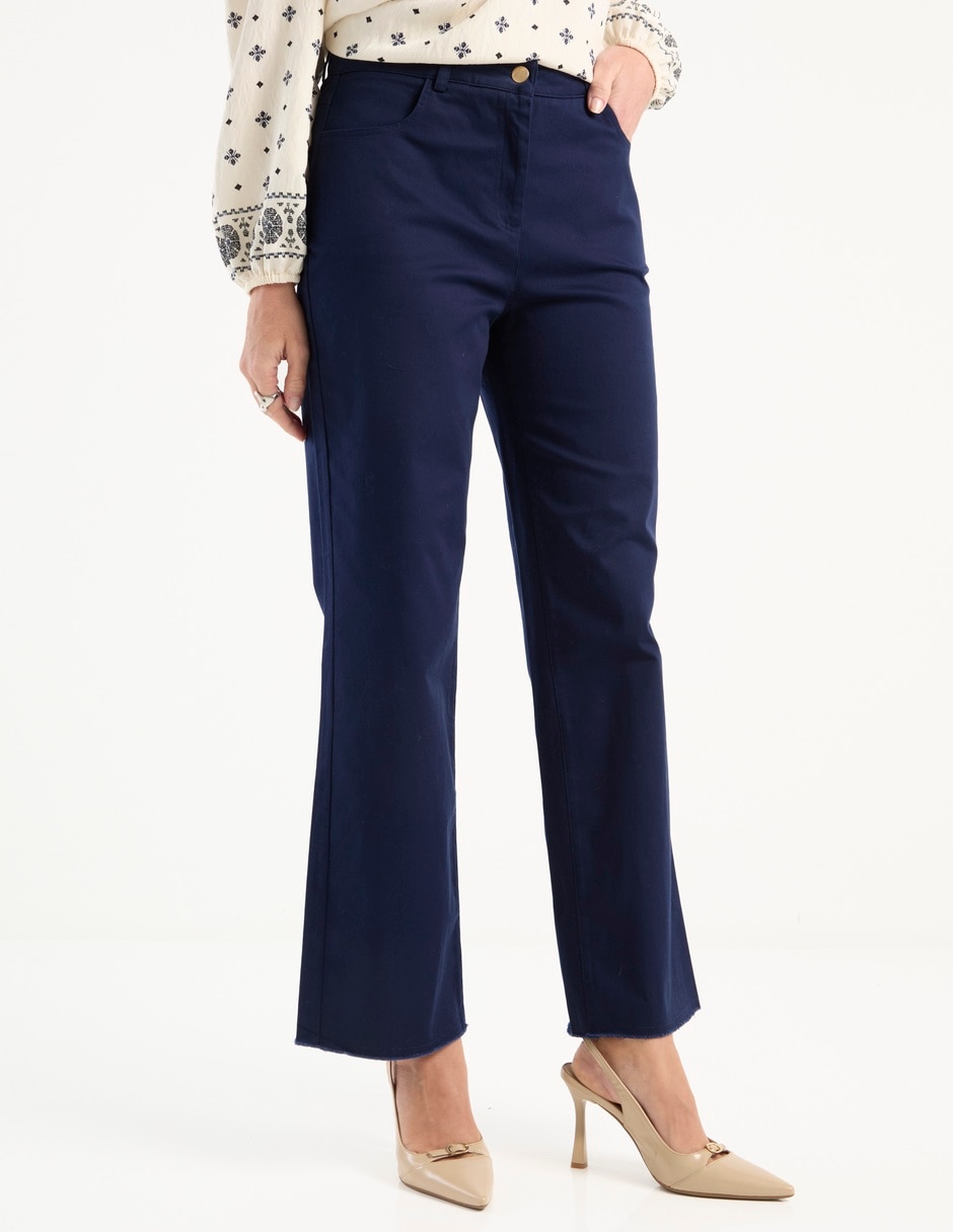Pantalón relaxed straight para mujer