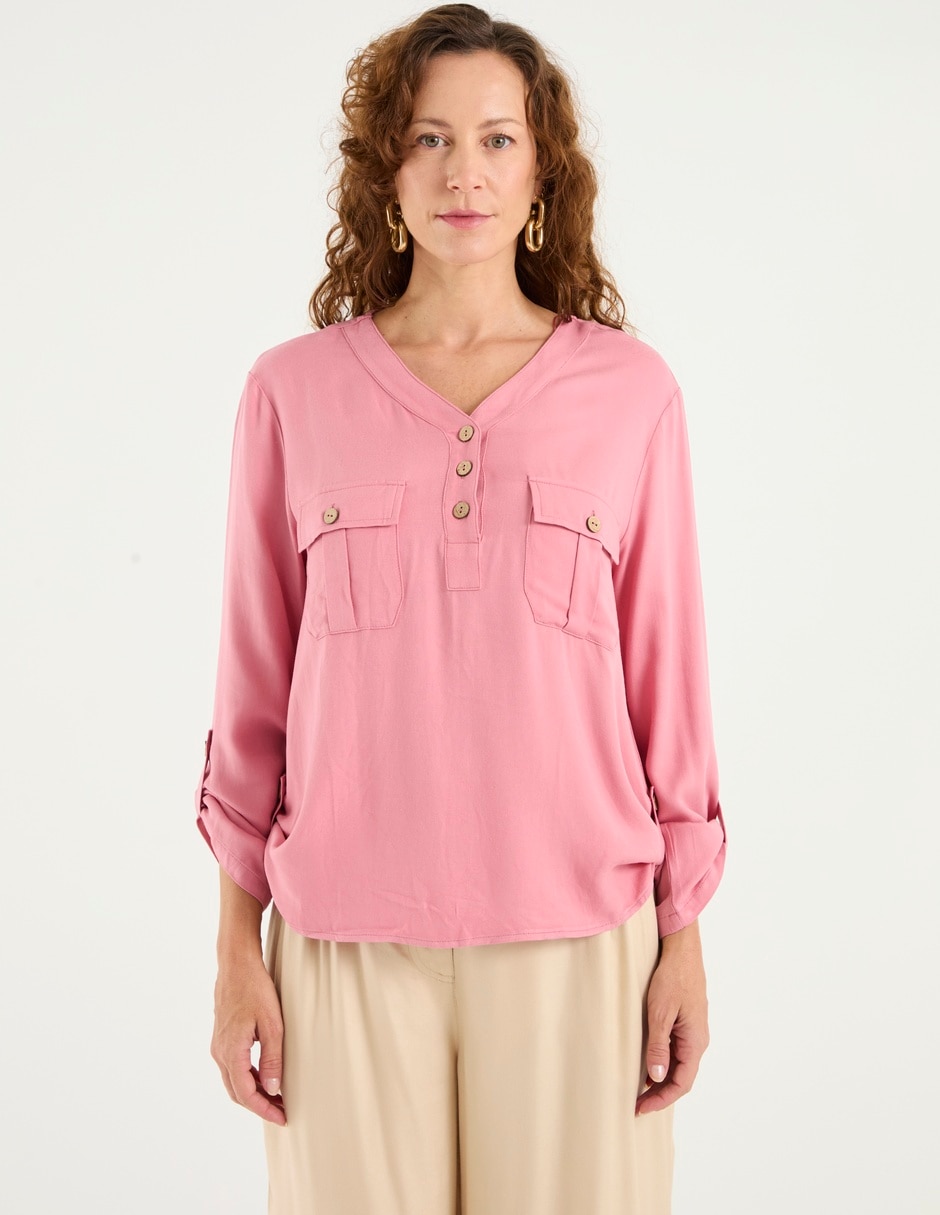 Blusa manga larga para mujer Blusa manga larga para mujer