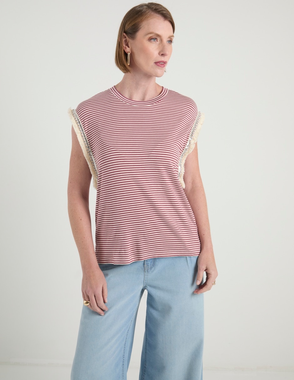 Playera cuello redondo para mujer 2