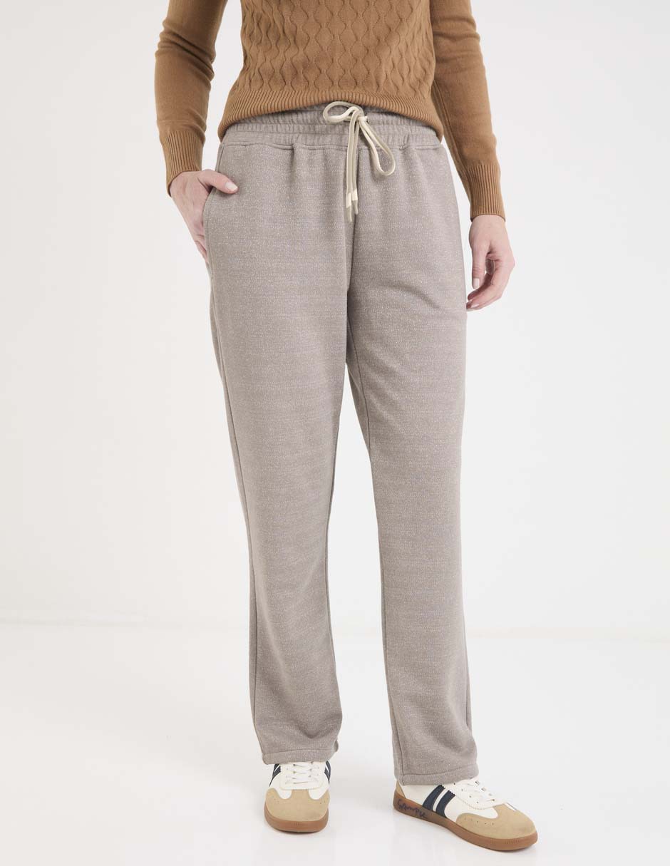 Pants regular con agujeta para mujer
