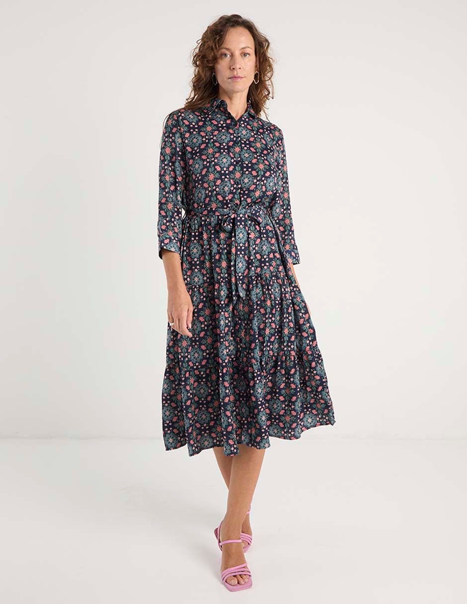 Vestido midi casual para mujer Vestido midi casual para mujer