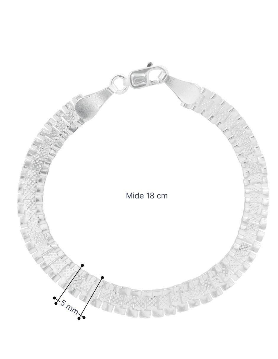 Pulsera de plata P 925 con acabado pulido 4