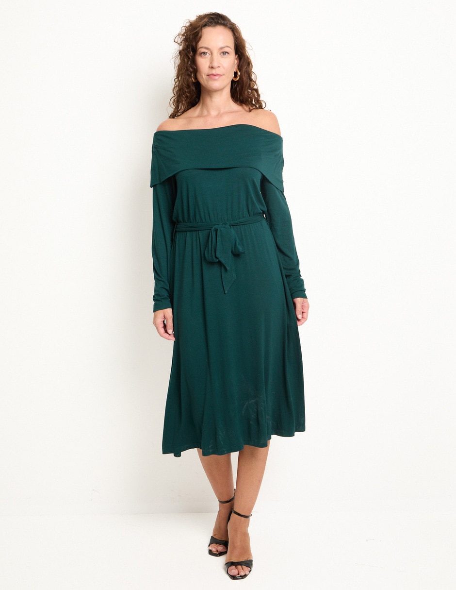 Vestido midi casual para mujer