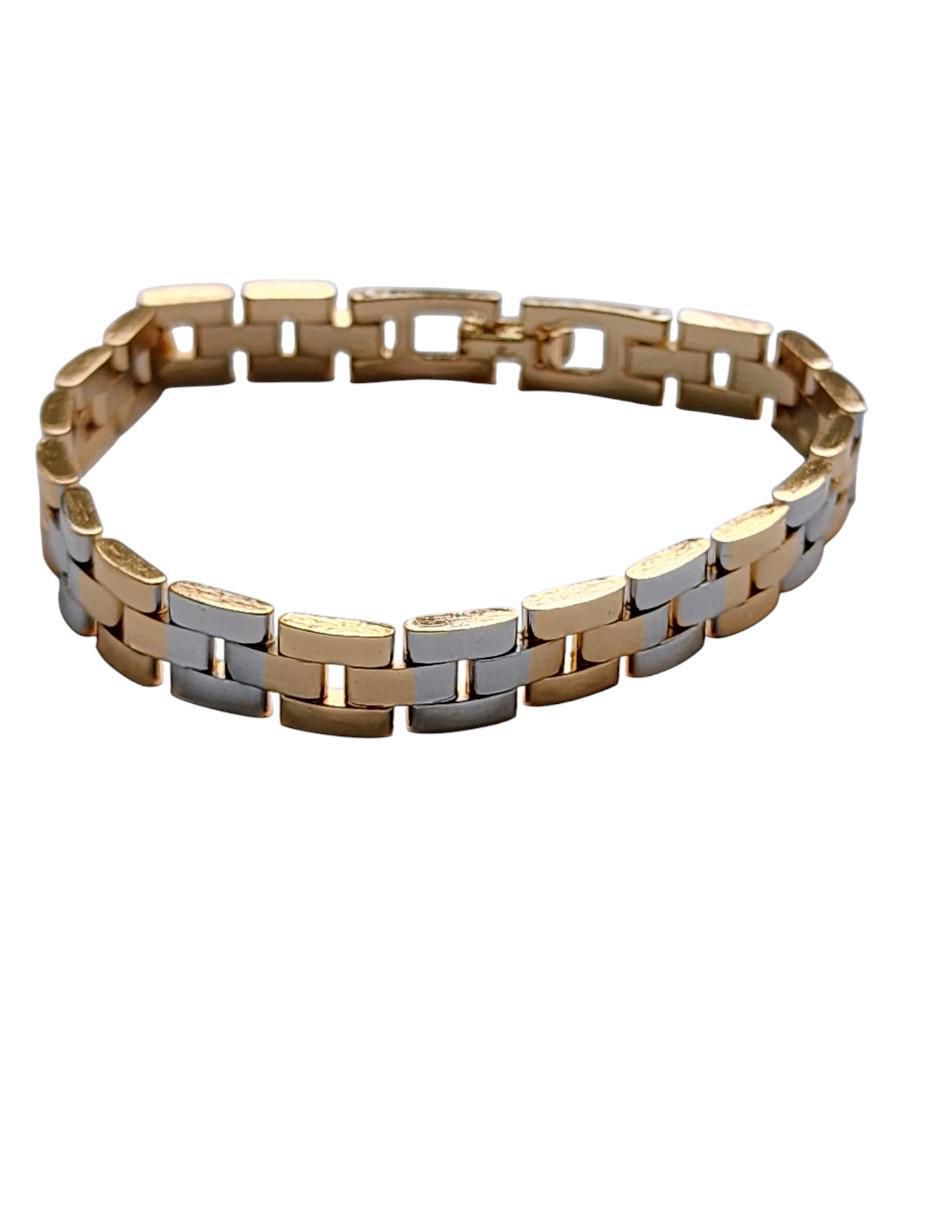 Brazalete de oro laminado 14 K con acabado brillante 3