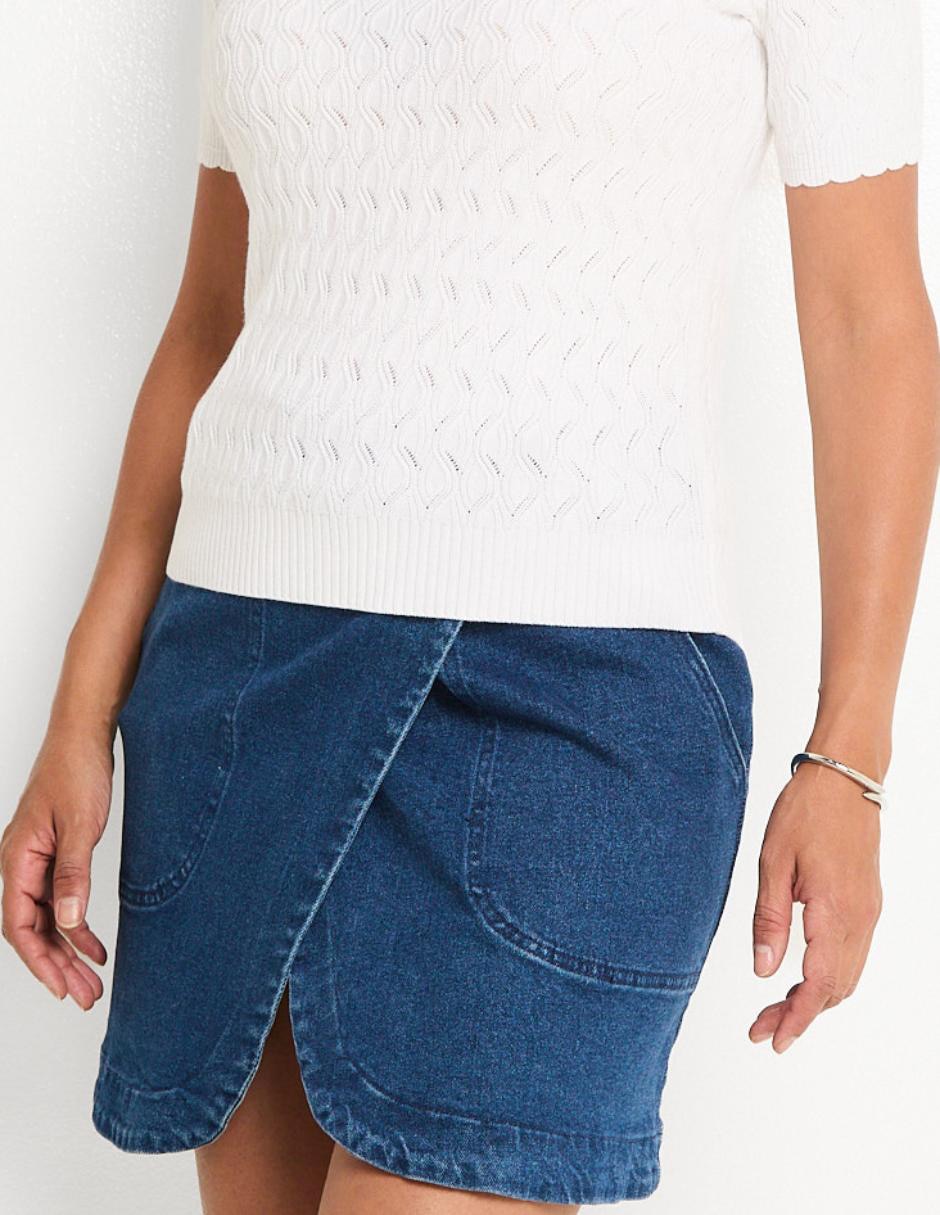 Blusa manga corta para mujer 5