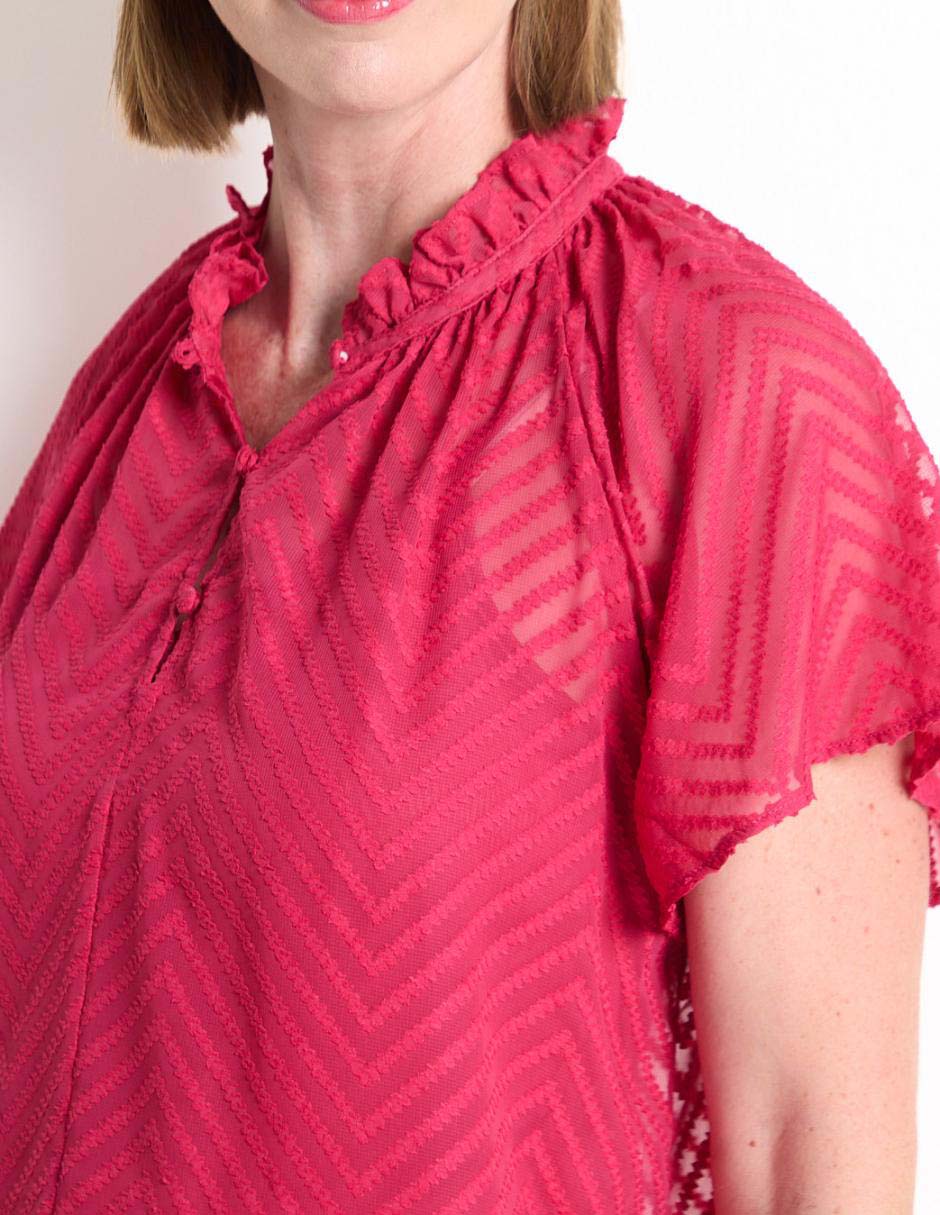 Blusa manga corta para mujer 4