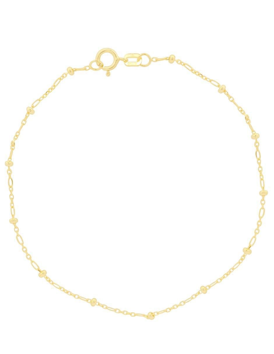 Pulsera de oro 10 K con acabado pulido Pulsera de oro 10 K con acabado pulido
