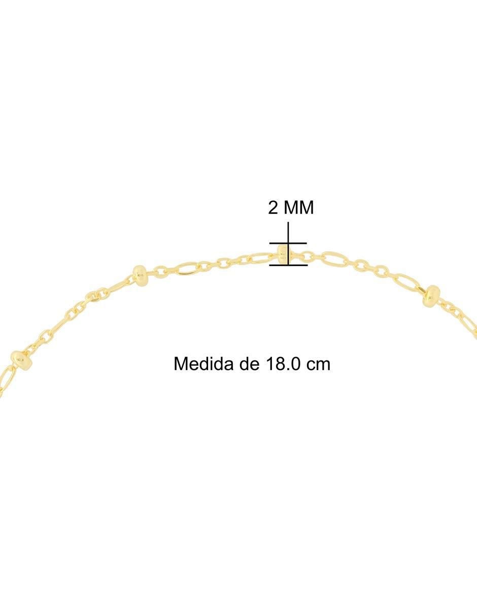 Pulsera de oro 10 K con acabado pulido 5