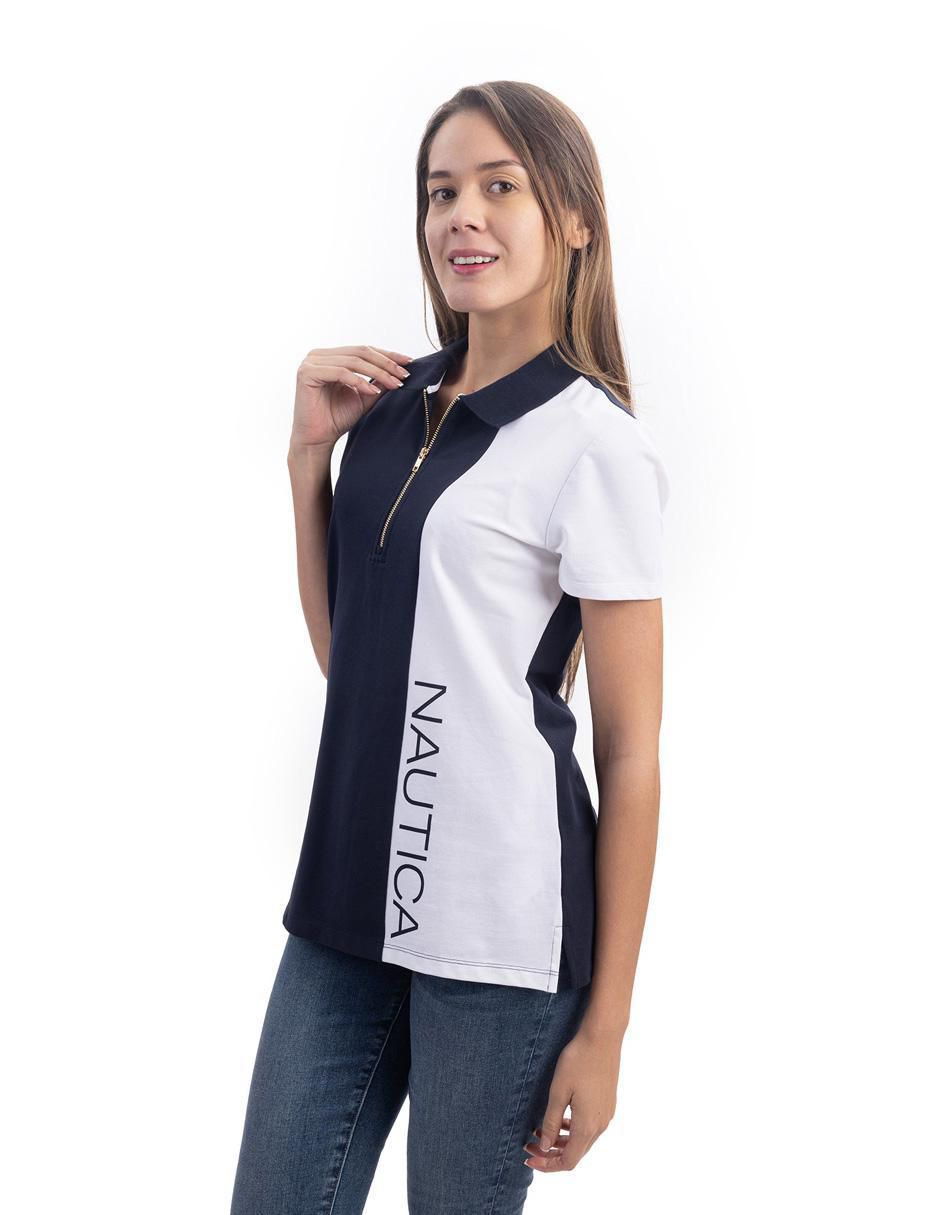 "playera tipo polo/set playera tipo polo" nautica "para mujer"